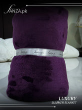 Magenta Luxury AC Dyed Fleece Blanket